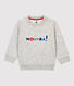 Sweatshirt en molleton bébé.