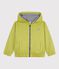 Blouson enfant en PU uni vert MOSS