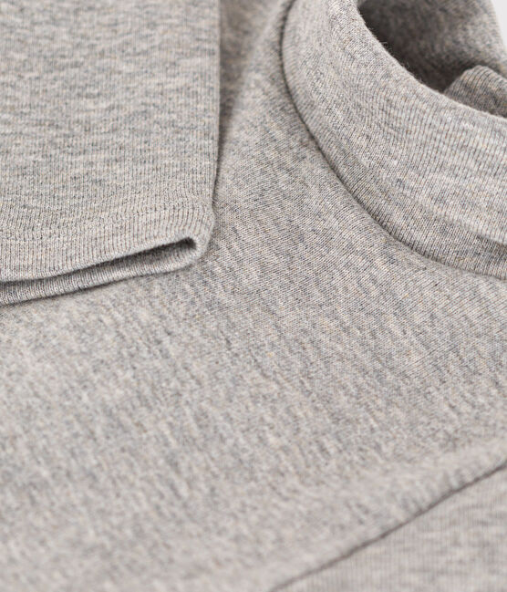 Body manches longues col roulé en coton bébé gris CHATON CHINE