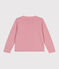 Effen fleece vestje voor kinderen roze CHARME