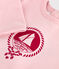 Katoenen babysweatshirt met vintage Petit Bateau-motief roze JOLI