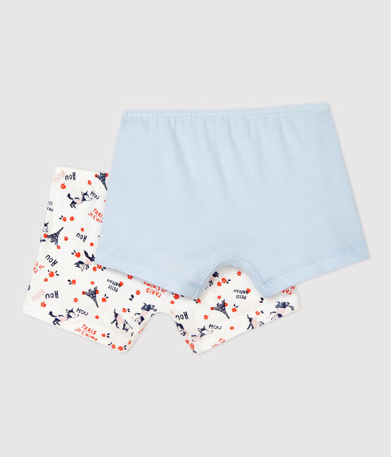 Lot de 2 shorties imprimé Paris petite fille en coton biologique variante 1
