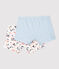 Lot de 2 shorties imprimé Paris petite fille en coton biologique variante 1