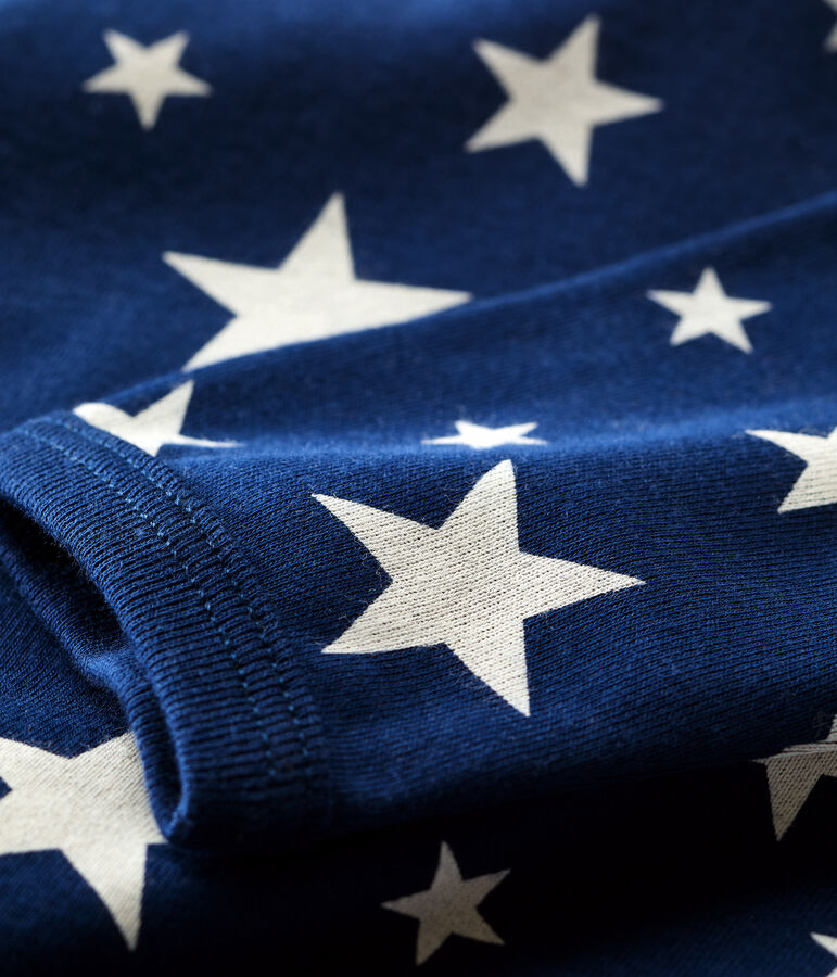 Dors-bien b&eacute;b&eacute; &eacute;toiles en coton bleu/blanc