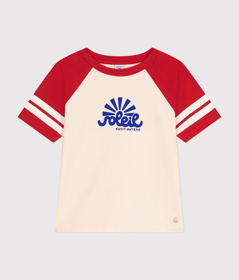 Tee-shirt imprim&eacute; en jersey enfant gar&ccedil;on rouge AVALANCHE/ AURORA