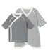 Set kimonorompertje en brassière baby van gebreide stof