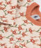 Cardigan in doorgestikte tubic met print voor baby's wit AVALANCHE/ MULTICO