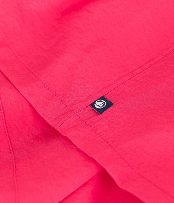 Jurkje met korte mouw van stevige stof voor meisjes roze GLOSS