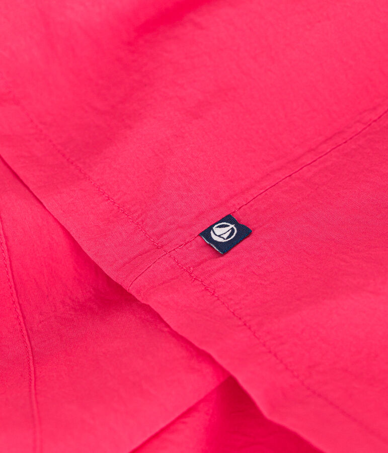 Robe manches courtes en toile enfant fille rose GLOSS