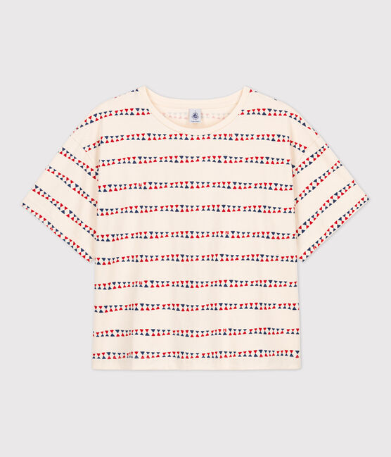 T-shirt LE BOXY en coton Femme blanc AVALANCHE+STOP/ MULTICO