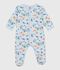 Katoenen babypyjama met lichtgevende marieneprint blauw/multicouleur