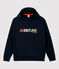 Molton jongenssweatshirt met capuchon blauw SMOKING