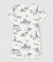 Combicourt toile de Jouy Paris bébé en coton blanc MARSHMALLOW/bleu MEDIEVAL