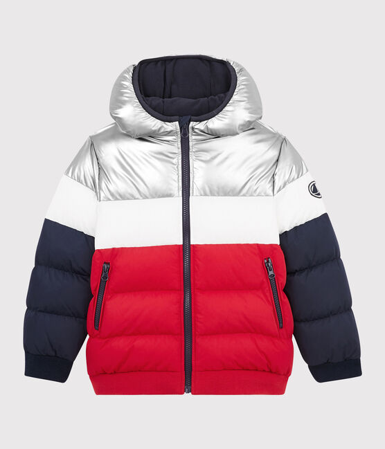 Donsjack kinderen jongens blauw SMOKING/rood TERKUIT/ MARSHMALLOW
