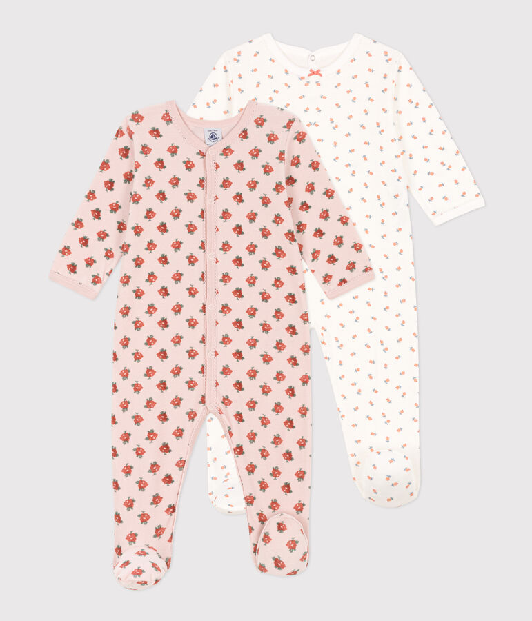 Setje met 2 babypyjama's multicouleur