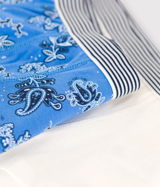 Set met 2 jongensboxershorts met bandaprint in biokatoen variante 1
