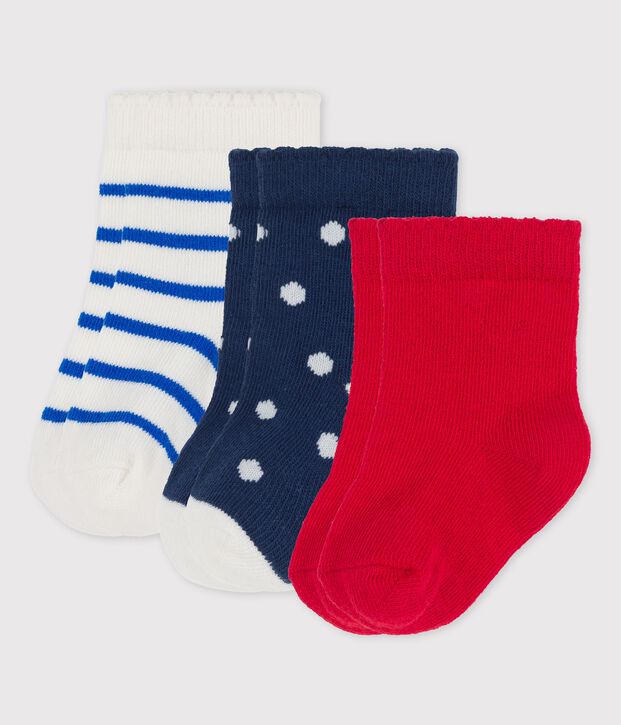 Set van 3 paar babysokken multicouleur