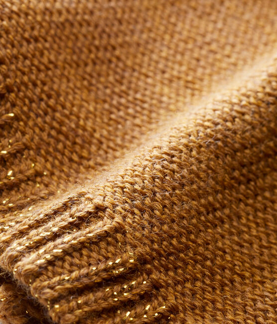 Bonnet bébé fille marron BRINDILLE/jaune DORE