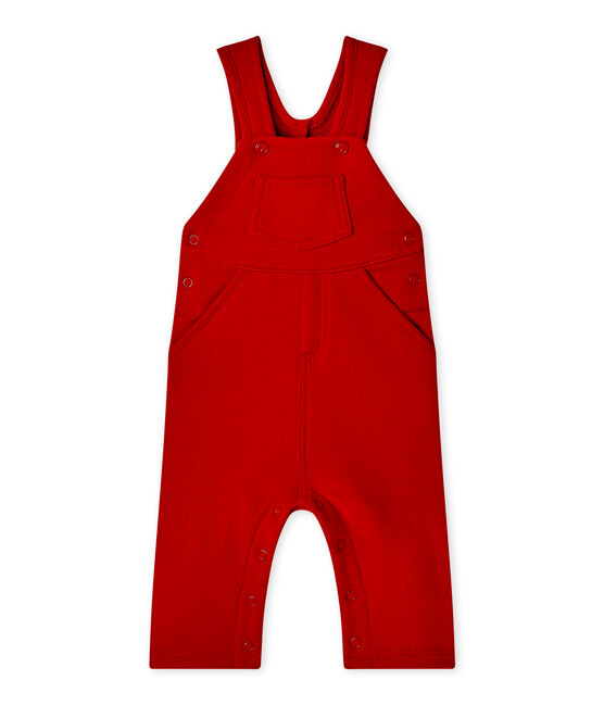 Salopette bébé garçon en molleton rouge TERKUIT