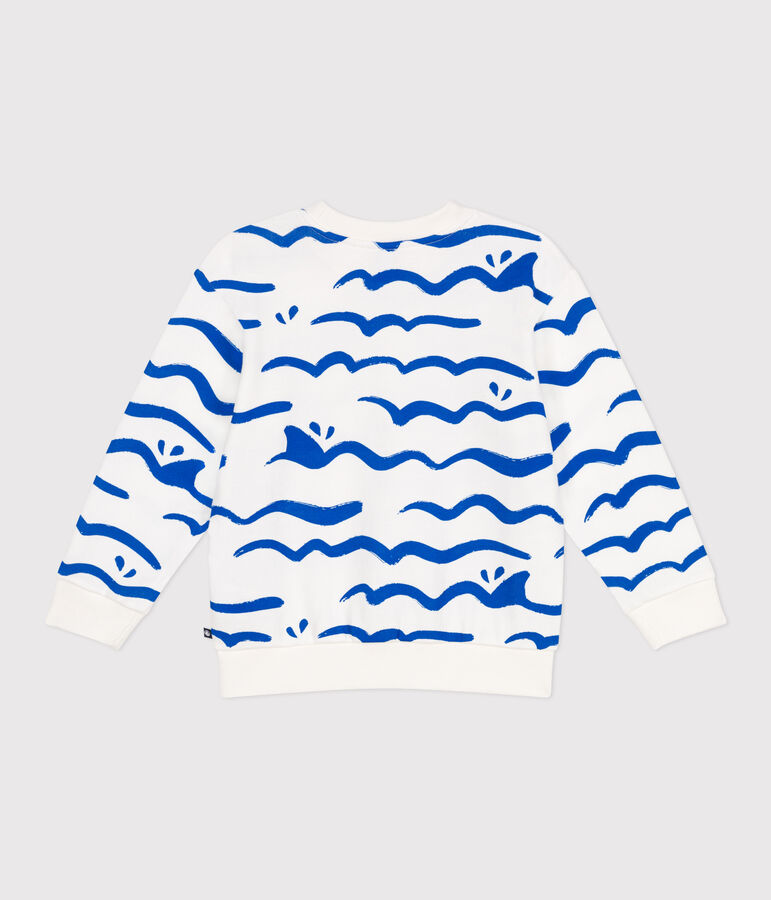 Katoenen sweatshirt met print voor kinderen wit/multicouleur