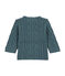 Cardigan met kabelpatroon blauw Atlantic