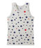 Débardeur garçon imprimé en jersey stretch gris BELUGA/blanc MULTICO