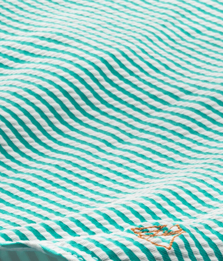 Meisjesbadpak groen/wit