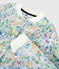 Jersey cardigan voor meisjes grijs POUSSIERE/wit MULTICO
