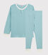 Pyjama rayé en coton et lyocell enfant