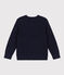 Pull en laine et coton enfant garçon bleu SMOKING