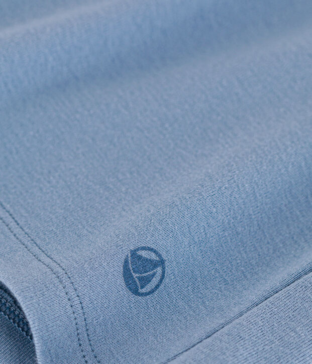 L'ICONIQUE, dames-T-shirt met ronde hals in katoen blauw