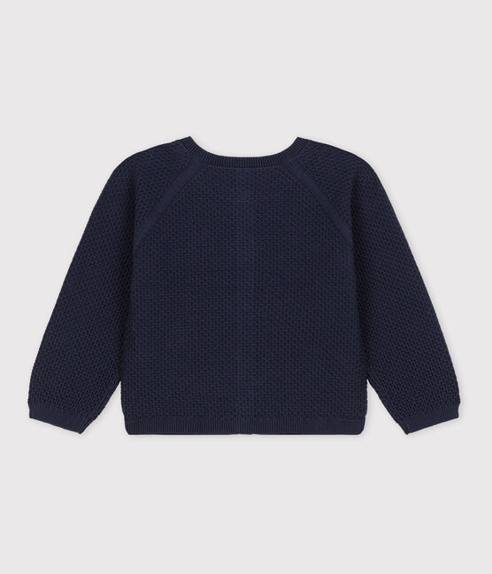 Cardigan en coton enfant fille bleu SMOKING