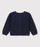 Cardigan en coton enfant fille bleu SMOKING