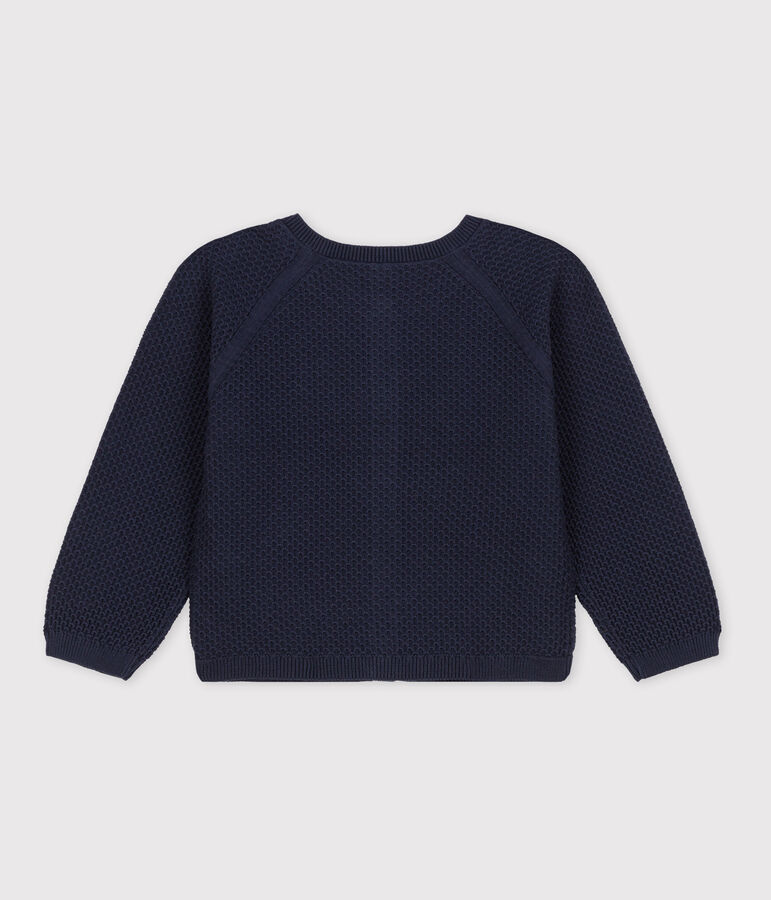 Cardigan en coton enfant fille bleu