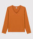 Le Droit, dames-T-shirt met V-hals in katoen