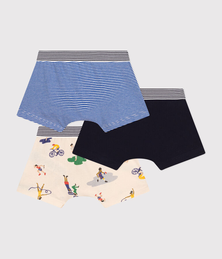 Set met drie boxershorts van katoen voor kinderen multicouleur