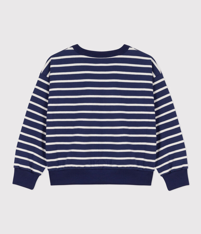 Sweater in molton voor meisjes/jongens CHALOUPE/ MARSHMALLOW