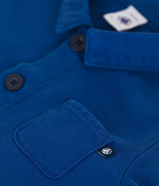 Combinaison longue en coton lyocell bébé bleu INCOGNITO