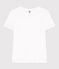 LE DROIT, katoenen T-shirt voor dames met ronde hals wit ECUME