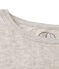 Oversized dames-T-shirt in ultradunne, gemêleerde tubicstof grijs BELUGA CHINE