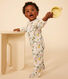 Pyjama imprimé fleurs en coton bébé
