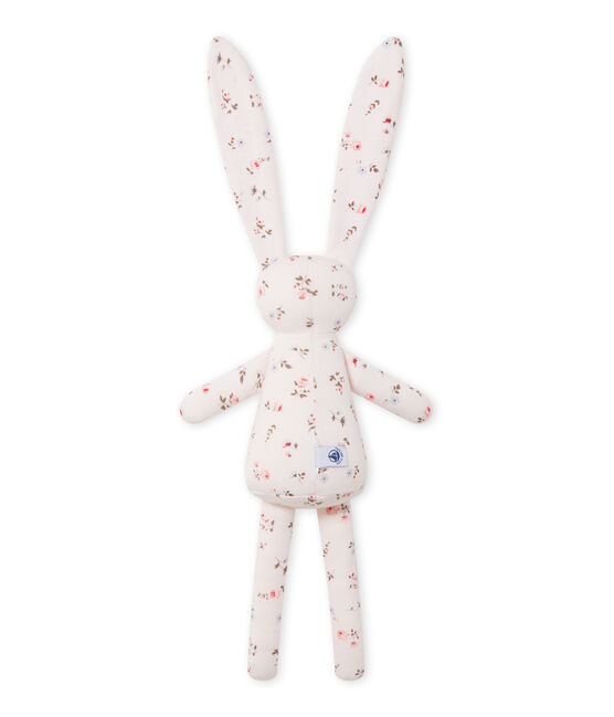 Doudou lapin bébé mixte imprimé roze VIENNE/wit MULTICO
