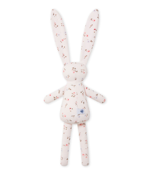 Doudou lapin b&eacute;b&eacute; mixte imprim&eacute; roze/multicouleur