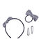 Set met haaraccessoires voor meisjes blauw SMOKING/beige COQUILLE