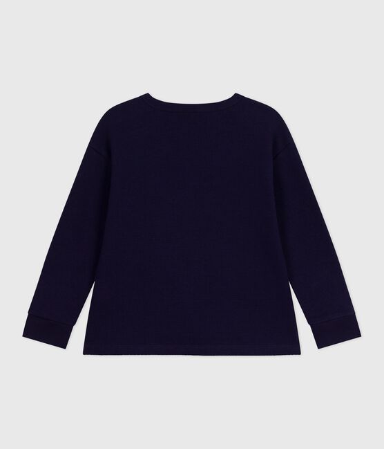 Effen katoenen T-shirt met lange mouwen voor kinderen SOIR