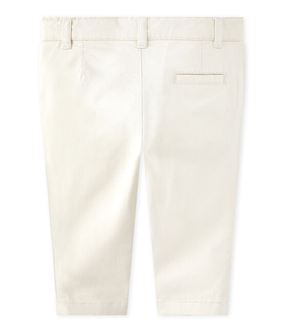 Broek in gabardine voor babyjongens wit Feta