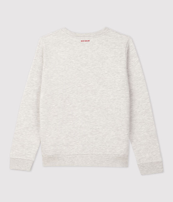 Sweat en molleton enfant fille / garçon gris BELUGA CHINE