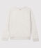 Sweat en molleton enfant fille / garçon gris BELUGA CHINE
