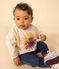 T-shirt met lange mouwen in jersey voor baby's ecru AVALANCHE