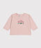 Katoenen T-shirt met lange mouw voor baby's roze SALINE